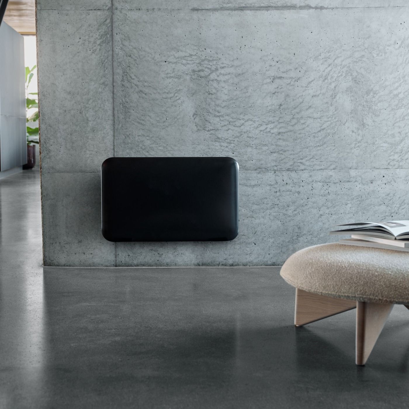 Grzejnik panelowy Mill Invisible WiFi 700W - czarny