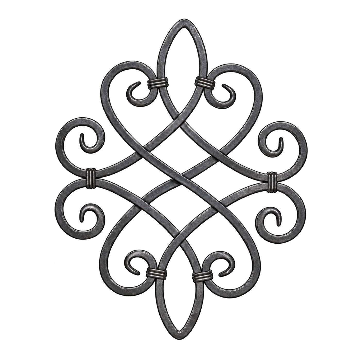 Rozeta kuta 12x12 mm H530 x L420 mm - gładka