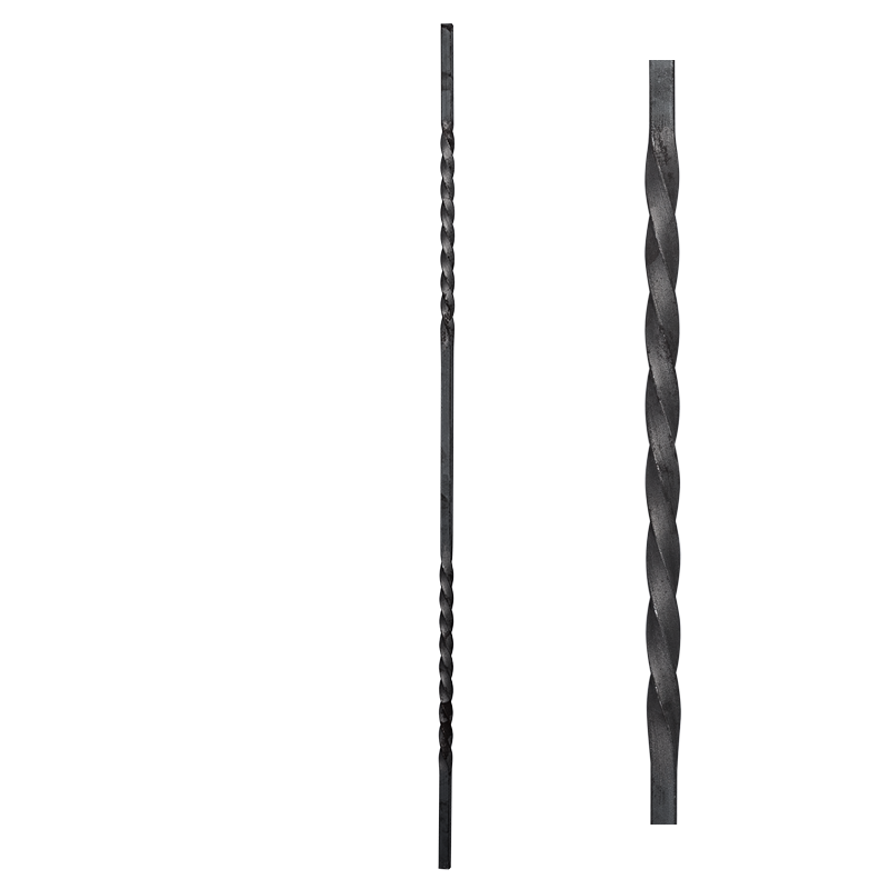 Tralka stalowa balkonowa 12x12 mm dwa skręcenia H950 mm