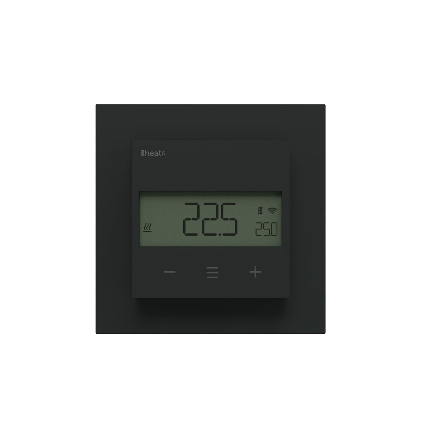 Termostat pokojowy Heatit Z-Temp3 Battery-operated Thermostat 800 series (Black Matt) czarny