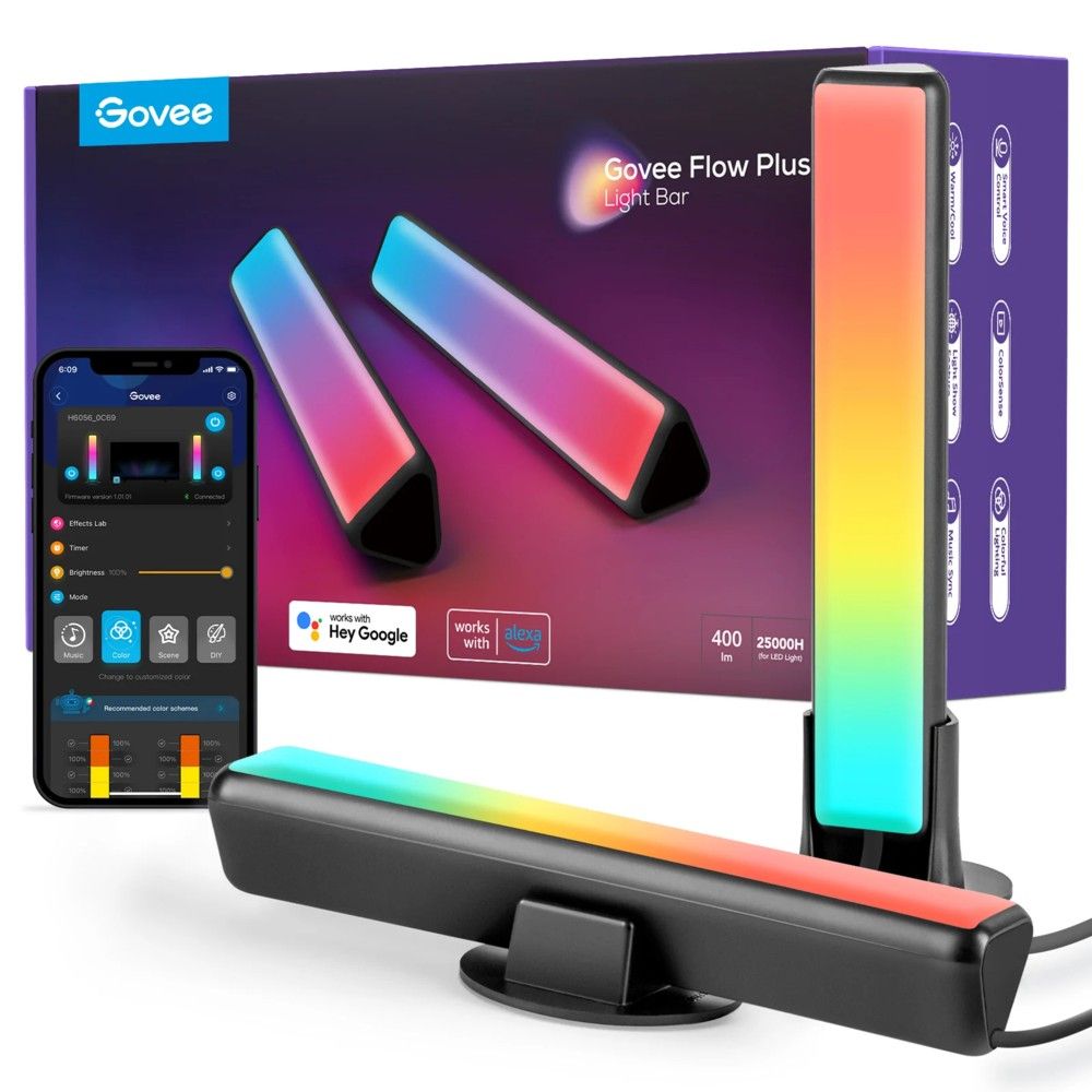 Lampy LED Govee Flow Plus RGBICWW, Wi-Fi (H6056)