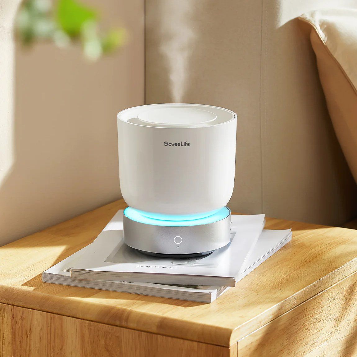 Dyfuzor zapachowy LED, nawilżacz Govee Smart Aroma Diffuser RGBIC, 300 ml, biały szum (H7161)