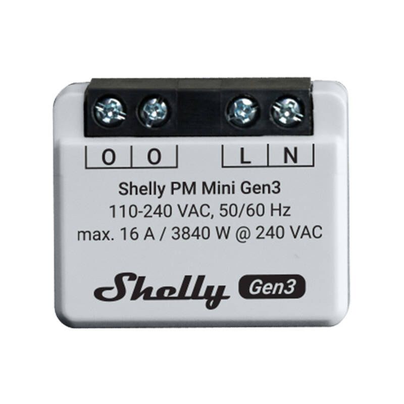 Sterownik Shelly PM Mini Gen3 WiFi/Bluetooth
