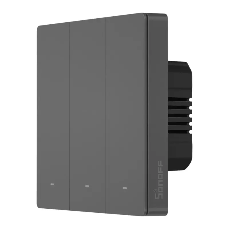 Inteligentny przełącznik ścienny WiFi Sonoff M5 3C - 3-kanałowy, szary