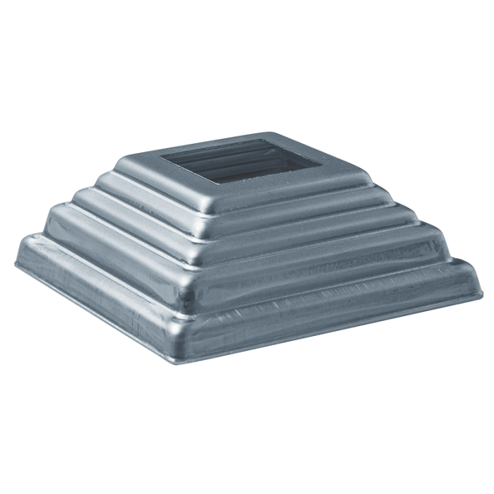 Maskownica stalowa kuta 80 x 80 mm - otwór 40 x40 mm, ocynkowana