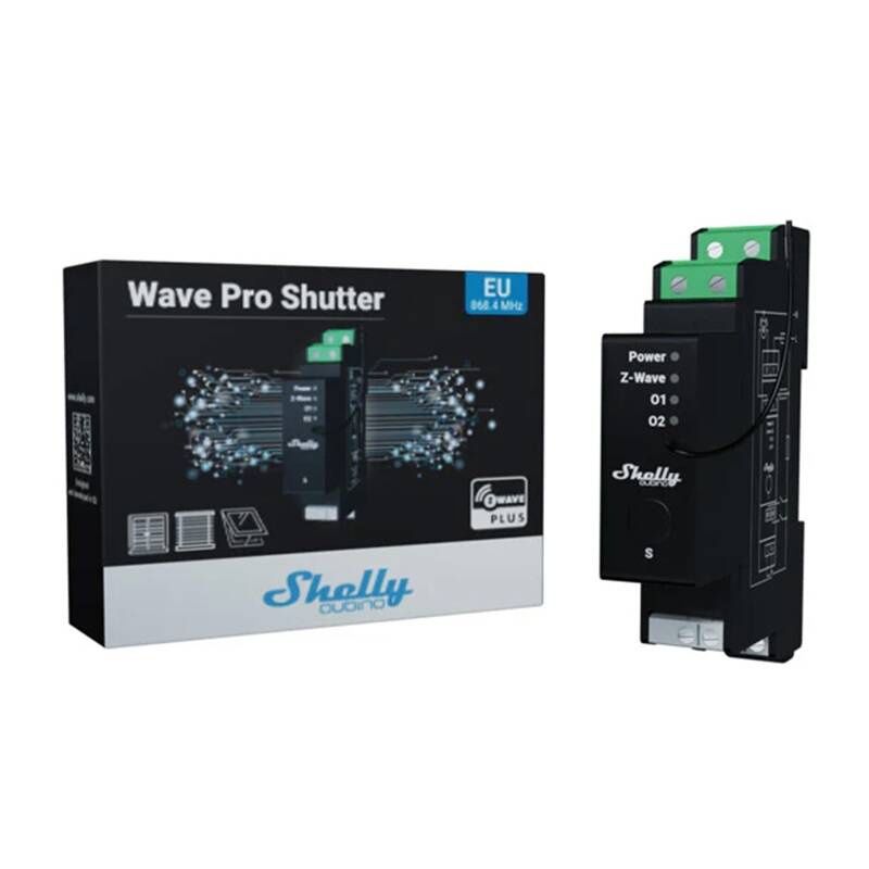 Przekaźnik DIN z pomiarem energii Shelly Qubino Wave Pro Shutter