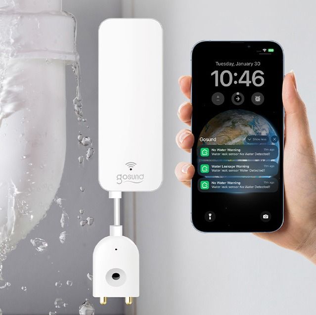 Inteligentny czujnik zalania/wycieku wody ZigBee Gosund ST19 Tuya