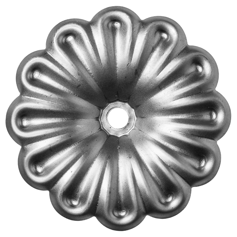 Kwiatek stalowy ozdobny fi 66 x 1,2 mm otwór fi 5,5 mm