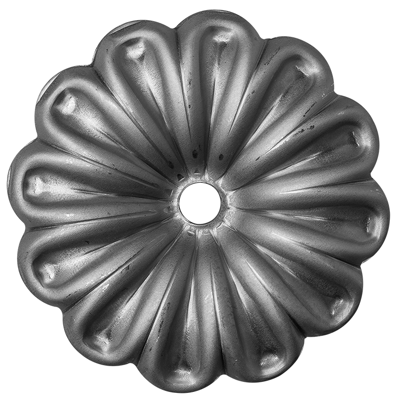 Kwiatek stalowy ozdobny fi 95 x 2 mm otwór fi 10 mm