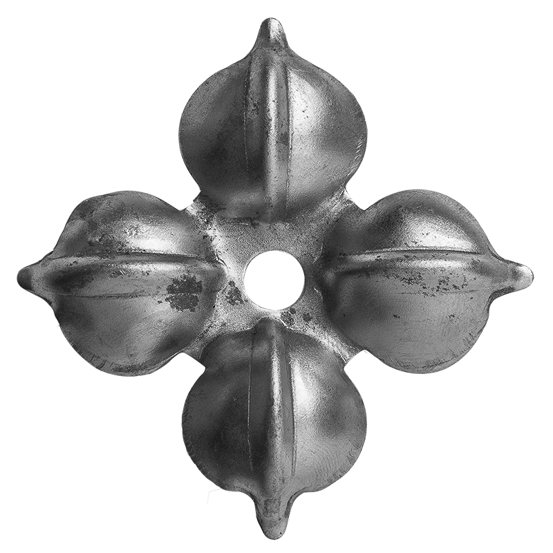 Kwiatek stalowy ozdobny fi 70 x 0,8 mm otwór fi 8 mm 
