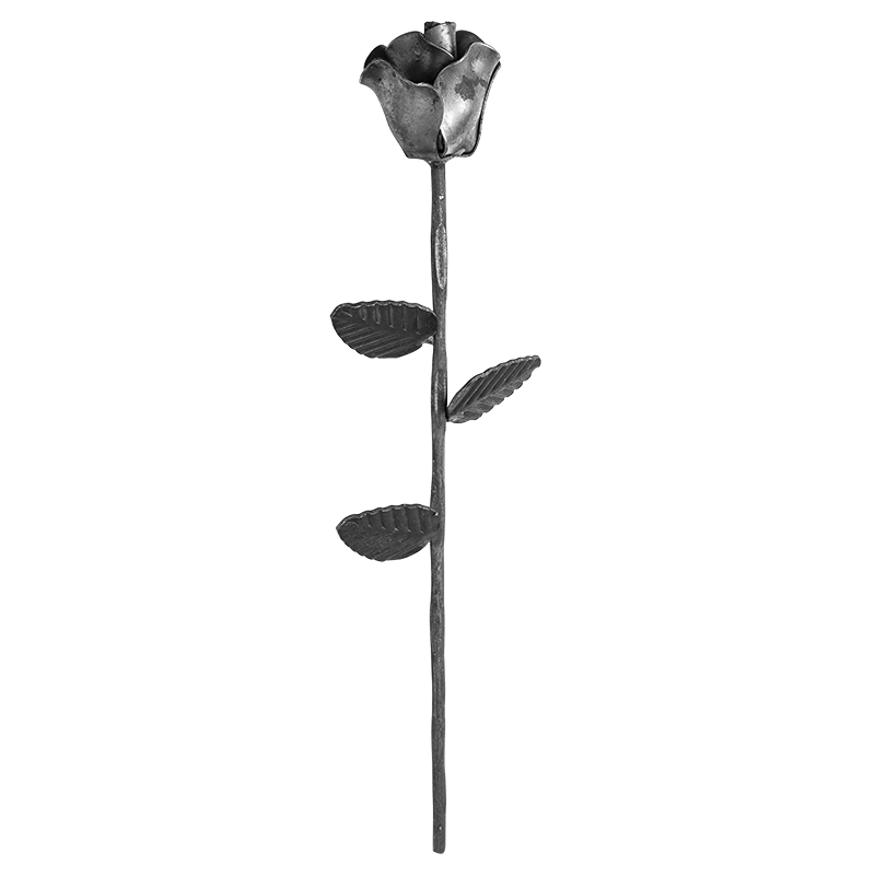 Róża ozdobna stalowa H340 x L90 mm