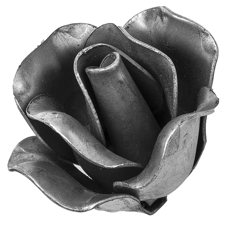 Pączek róży ozdobny stalowy H50 x L50 x 1,5 mm