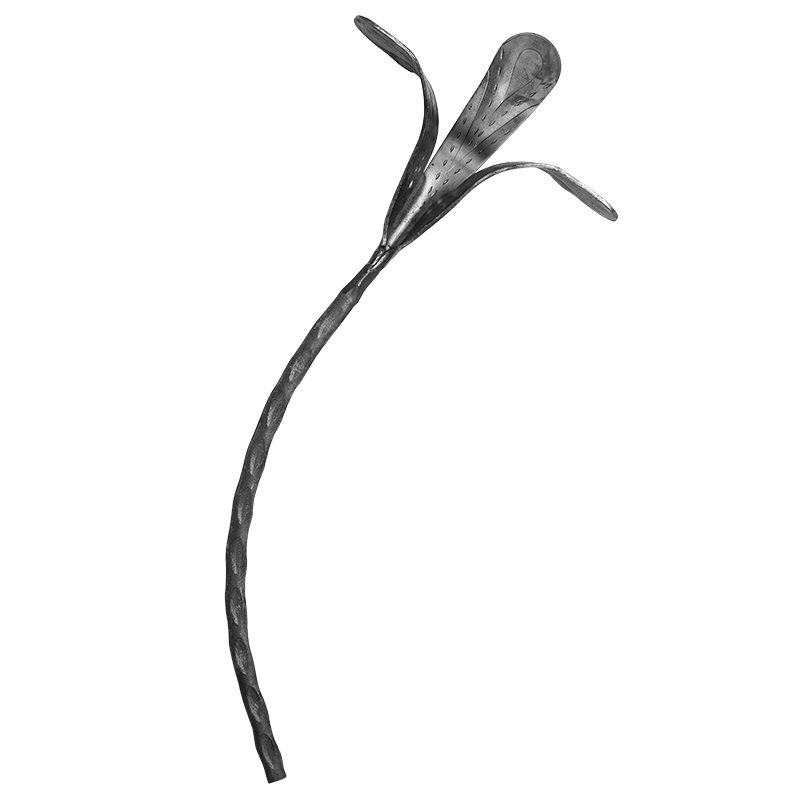 Kwiat kuty prawy fi12 mm H430 x L190 mm