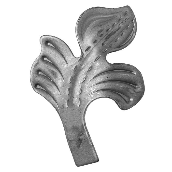 Liść stalowy ozdobny H80 x L60 x 2 mm - lewy