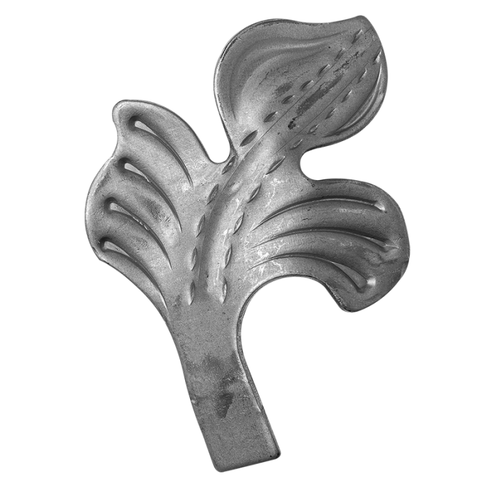 Liść stalowy ozdobny H80 x L60 x 2 mm - prawy