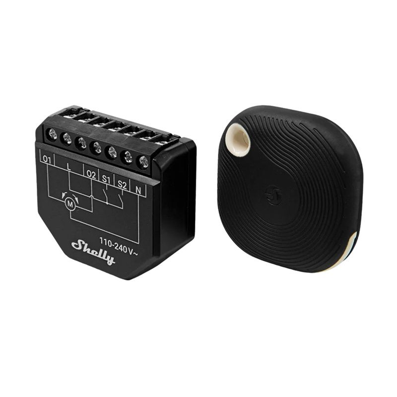 Zestaw sterownik do żaluzji / zasłon WiFi Shelly Shutter + BLU Button Tough 1