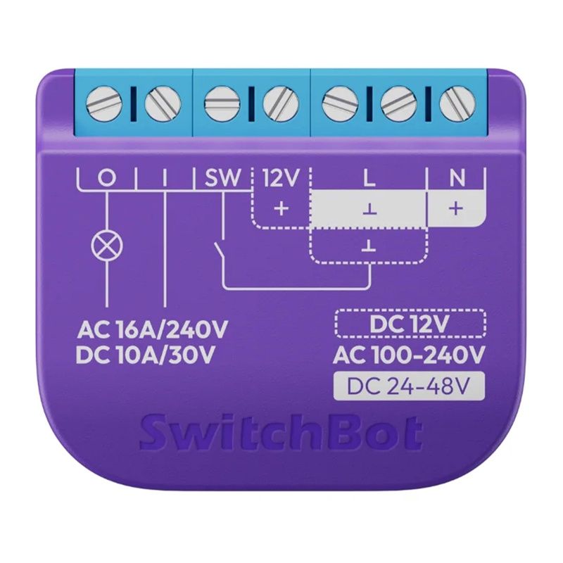 Inteligentny przełącznik SwitchBot Relay Switch 1 ze stykiem beznapięciowym