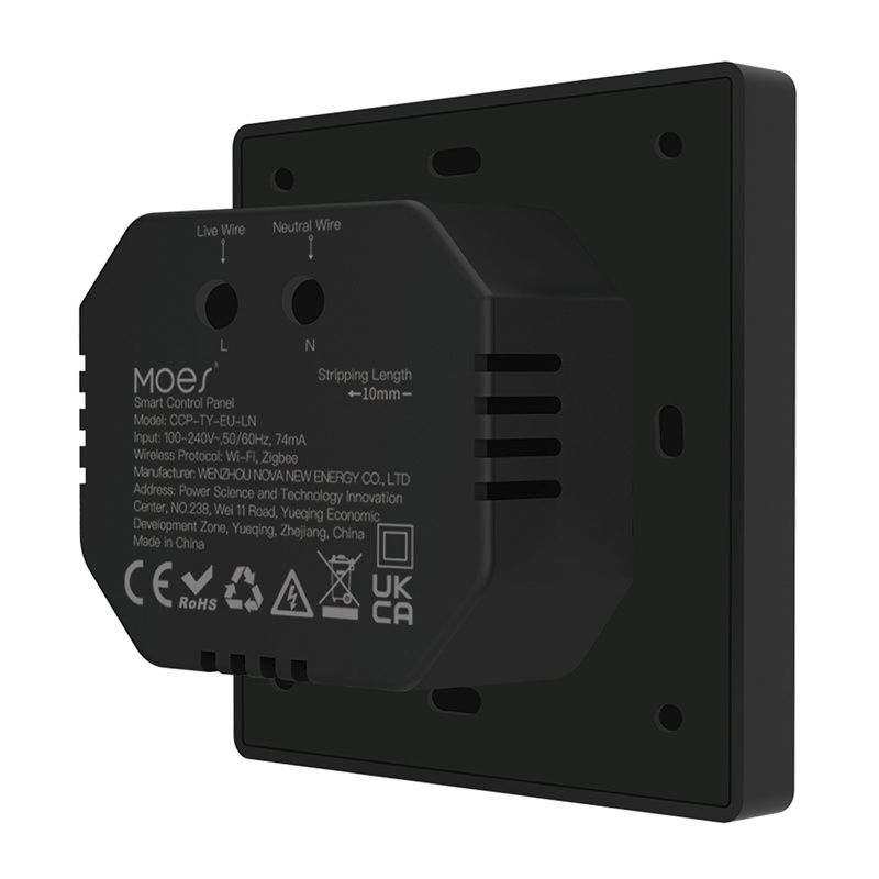 Panel sterowania MOES CCP-TY-LN Wi-Fi/ZigBee LCD 4"