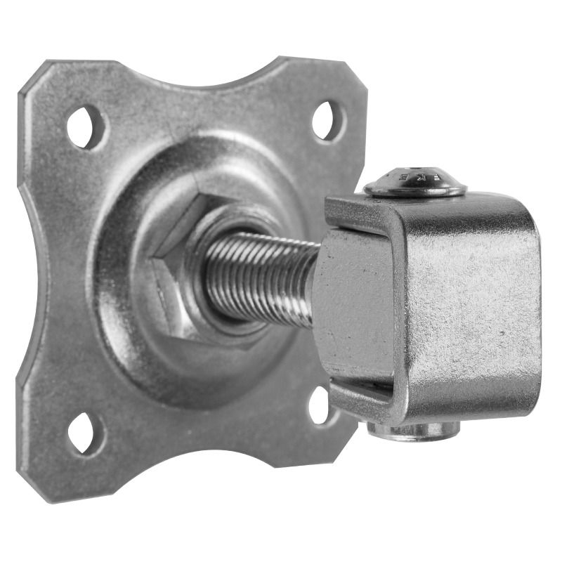 Zawias regulowany z szyldem ozdobnym M16 80x80x3 mm