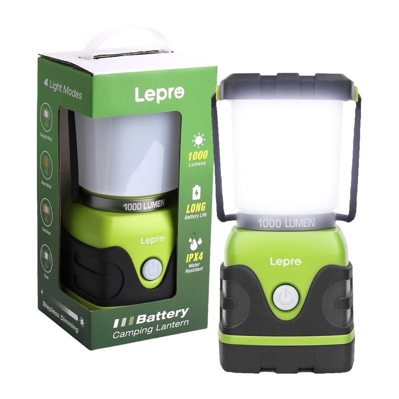 Lampa kempingowa LEPRO 1000lm na baterie