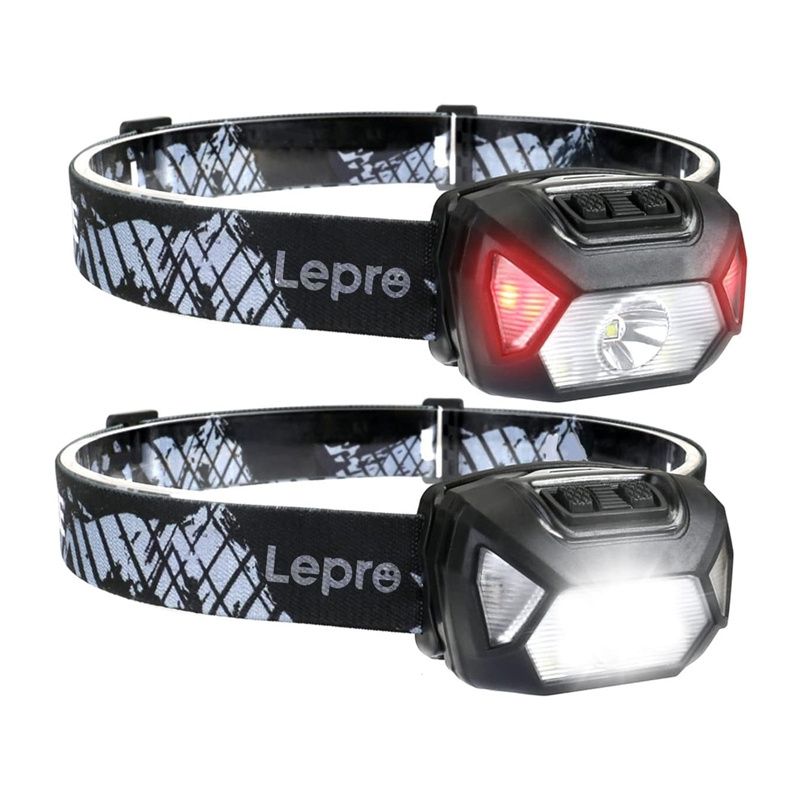 Zestaw 2x latarka czołowa LEPRO 2000lm