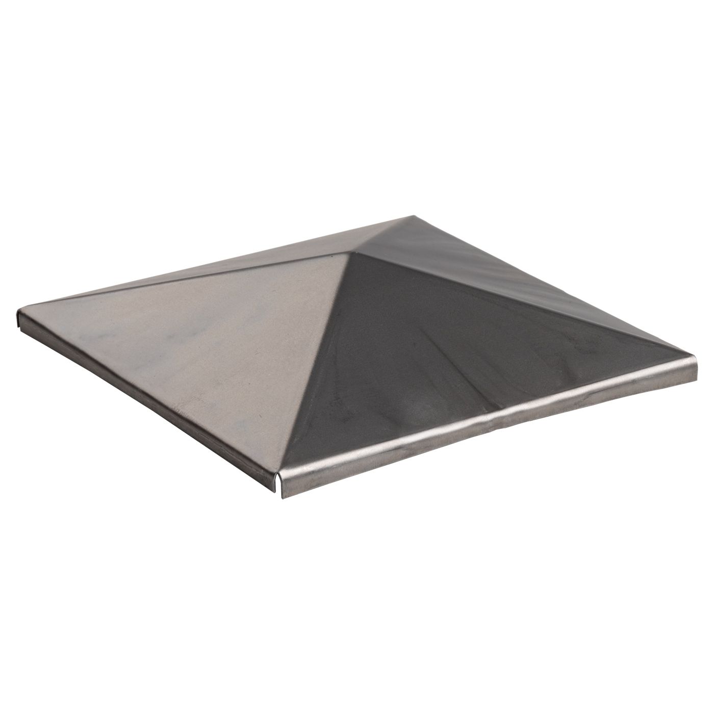 Daszek stalowy kopertowy na słupek 150 x 150 x 0,8 mm