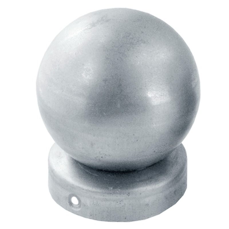 Daszek stalowy na słupek – fi 77 mm, kula 80 mm, ocynkowany
