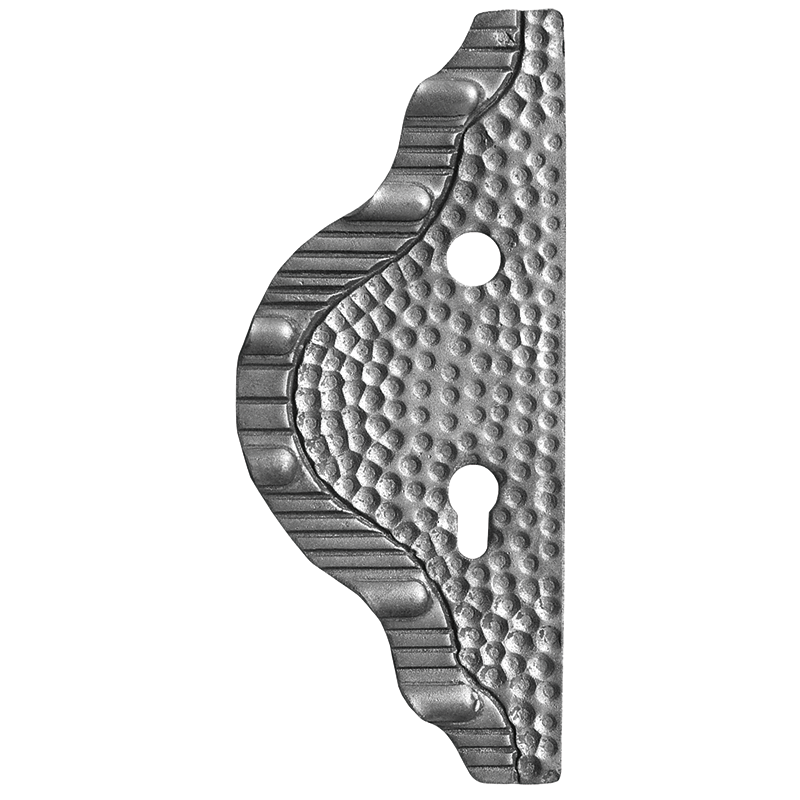 Szyld kuty do klamki i zamka lewy H288xL123x3 mm