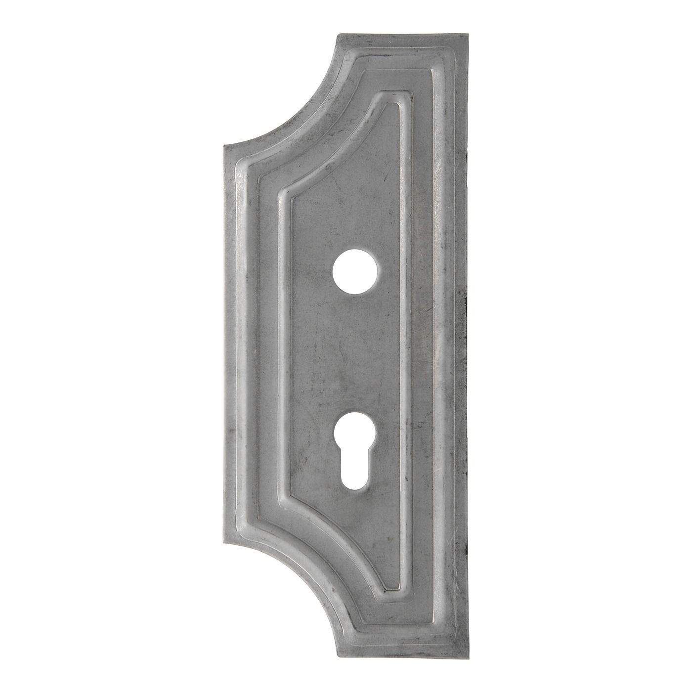 Szyld kuty do klamki i zamka 72/50 lewy H272xL110x2,5 mm