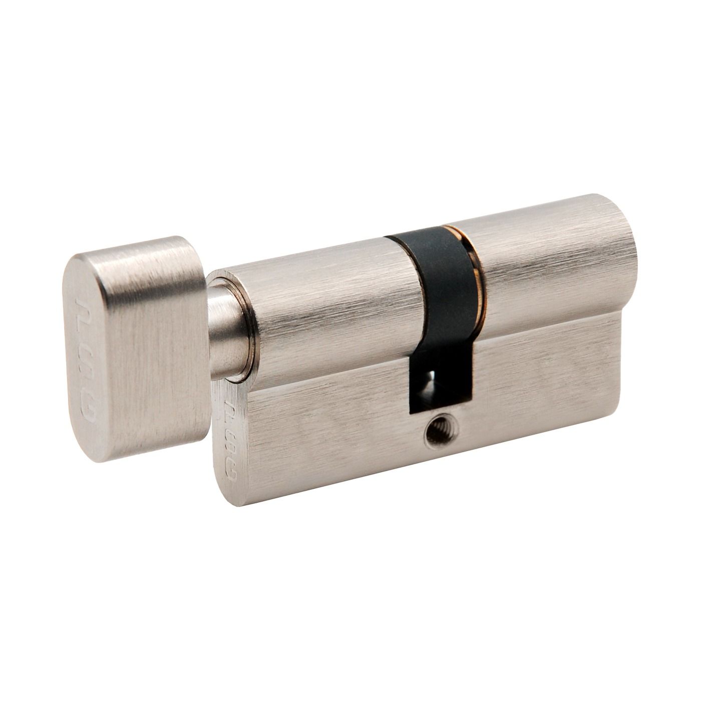 Wkładka bębenkowa PSG 30/30 - nikiel satyna, z gałką