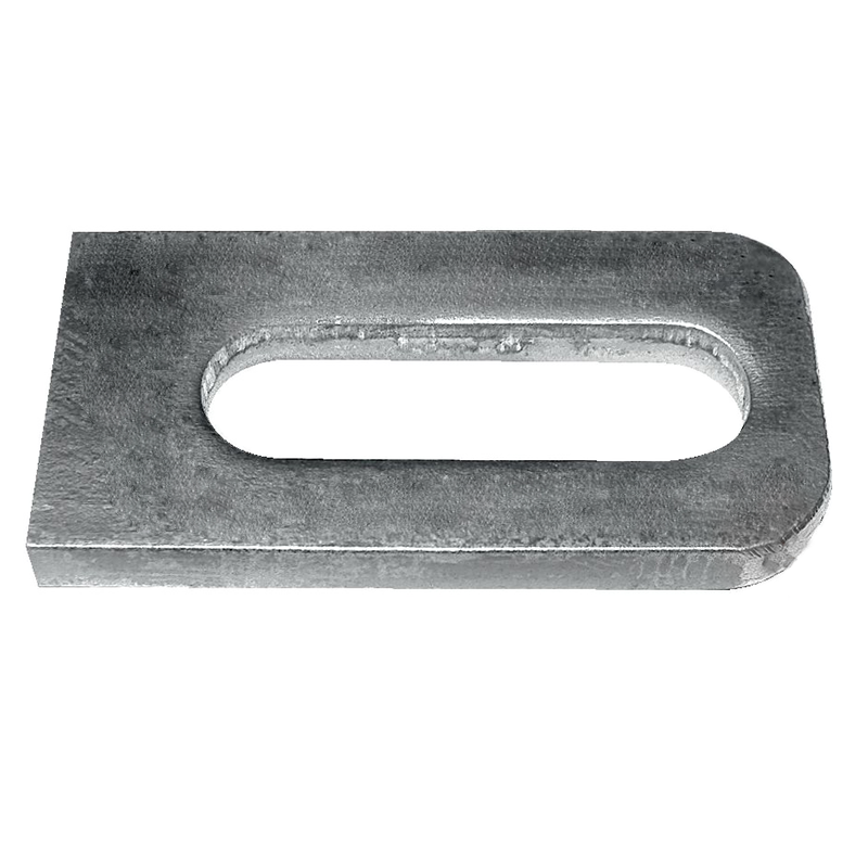 Łącznik stalowy, ucho do mocowania przęsła H50 x L25 x 5 mm grubości materiału