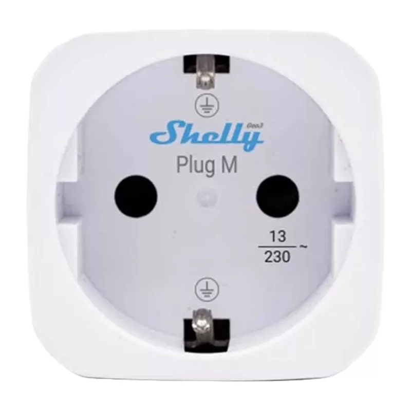 Inteligentne gniazdko Shelly Plug M Gen3 Wi-Fi (białe)