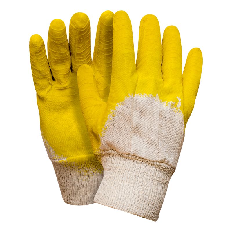 Żółte rękawice ochronne Grip Strong w rozmiarze 10