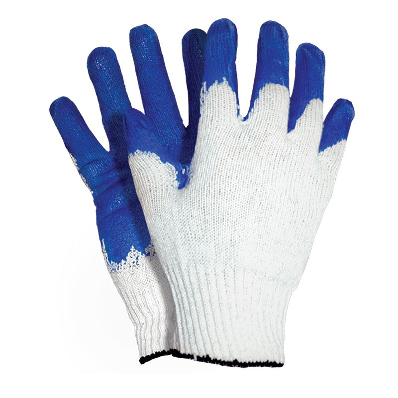 Niebieskie rękawice robocze typu wampirki w rozmiarze 10