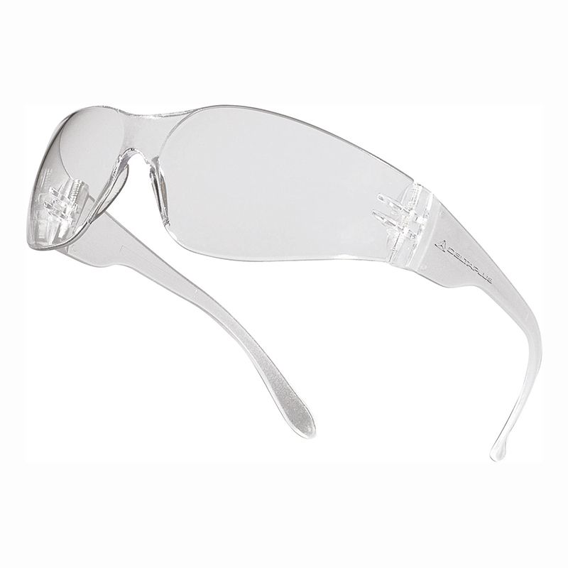 Okulary ochronne z poliwęglanu, ze zintegrowanym noskiem, bezbarwne – Brava 2 Clear