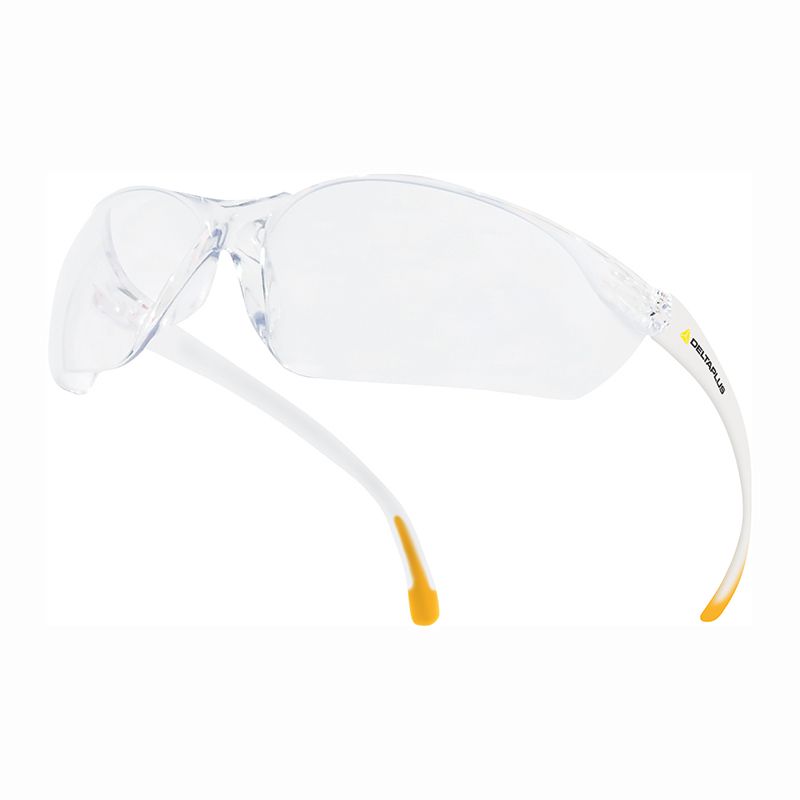 Okulary ochronne z poliwęglanu, ze zintegrowanym noskiem i antypoślizgowymi końcówkami, bezbarwne – Meia Clear