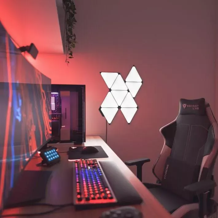 Nanoleaf Shapes Triangles Starter Kit - panele świetlne (9 paneli świetlnych) (czarny)