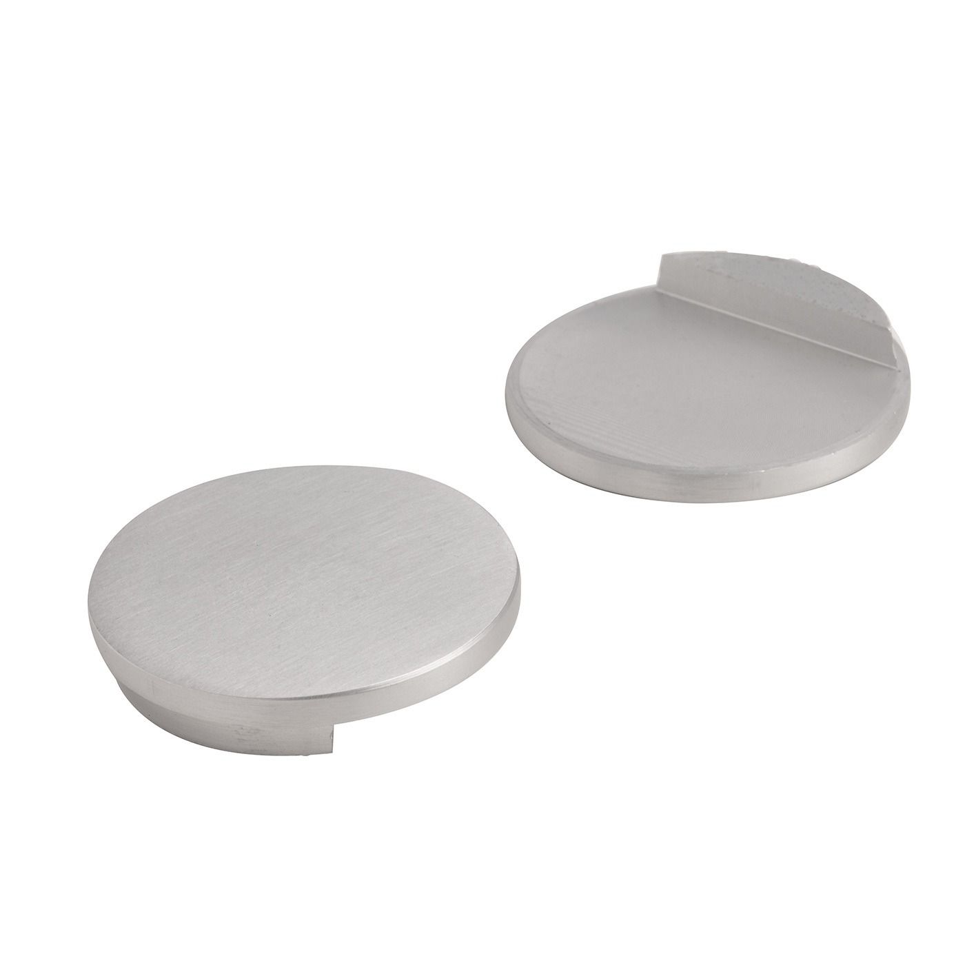 Zaślepka płaska wklejana do pochwytu aluminiowego okrągłego - fi 40 mm, 2 sztuki, Kozza