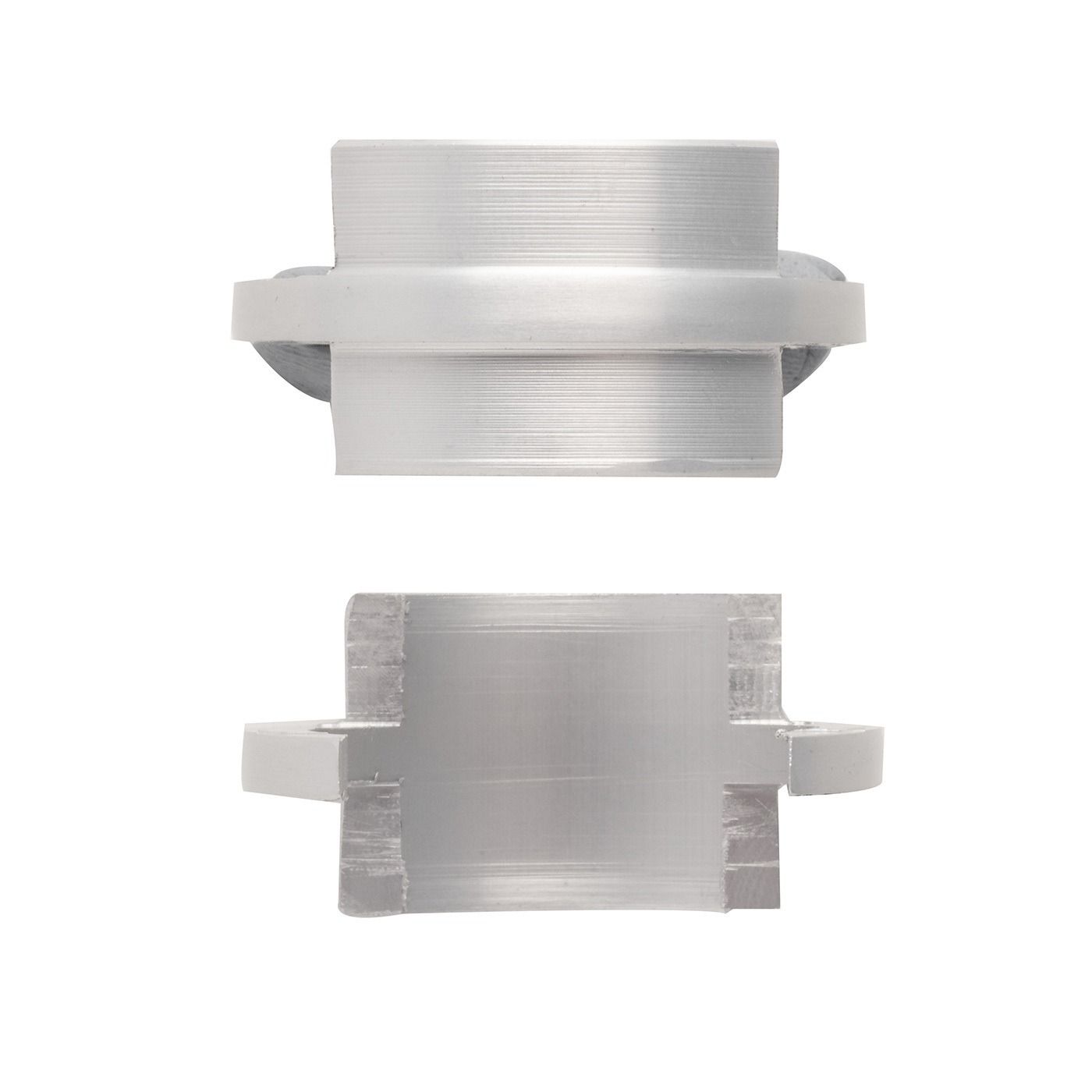 Łącznik balustrady do pochwytu aluminiowego okrągłego - fi 40 mm, 180°, Kozza, na szkło 16-21,52 mm