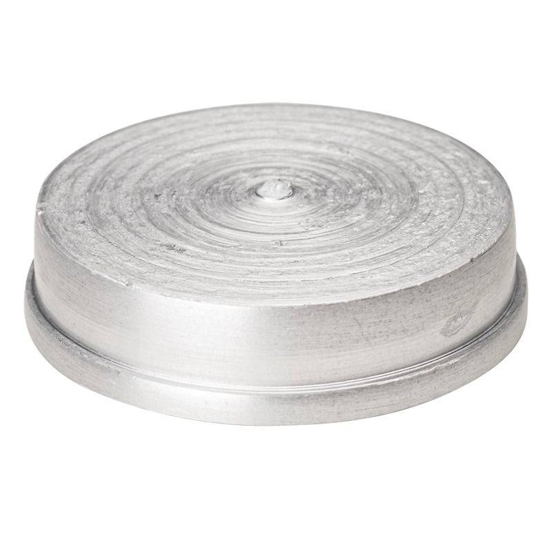 Zaślepka aluminiowa do otworów montażowych profili balustrad typu L – KE 105, Kozza, powierzchnia surowa