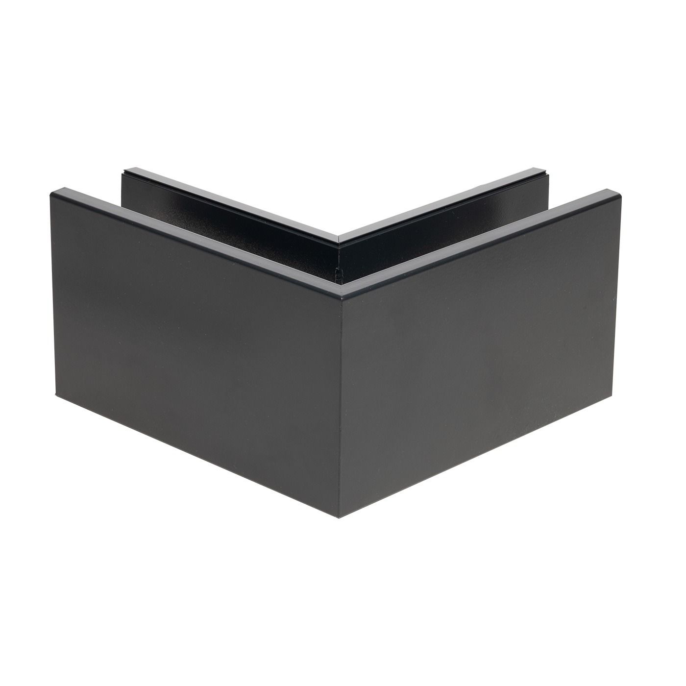 Profil typu U narożny do balustrad całoszklanych 90° - mocowanie od góry - Kozza, wewnętrzny, seria KE 100, ciemnoszary