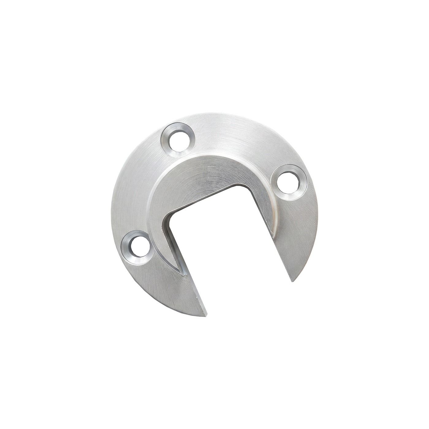 Mocowanie aluminiowe, osiowe do pochwytu nakładanego na szkło PS6728 - szkło 16 - 17,52 mm, anoda matowa