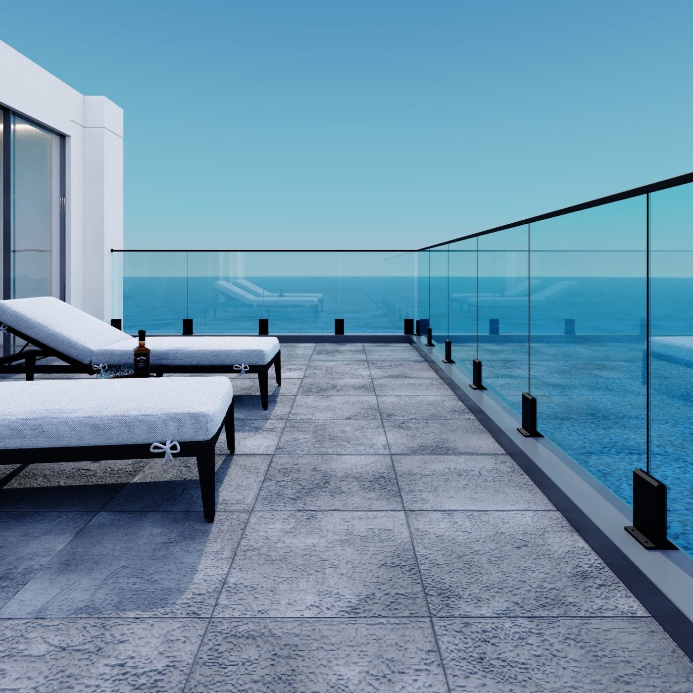 Uchwyt pionowy aluminiowy do szkła - spigot, 200 x 120 x 42 mm, z maskownicą, szkło 16 - 17,52 mm, surowy