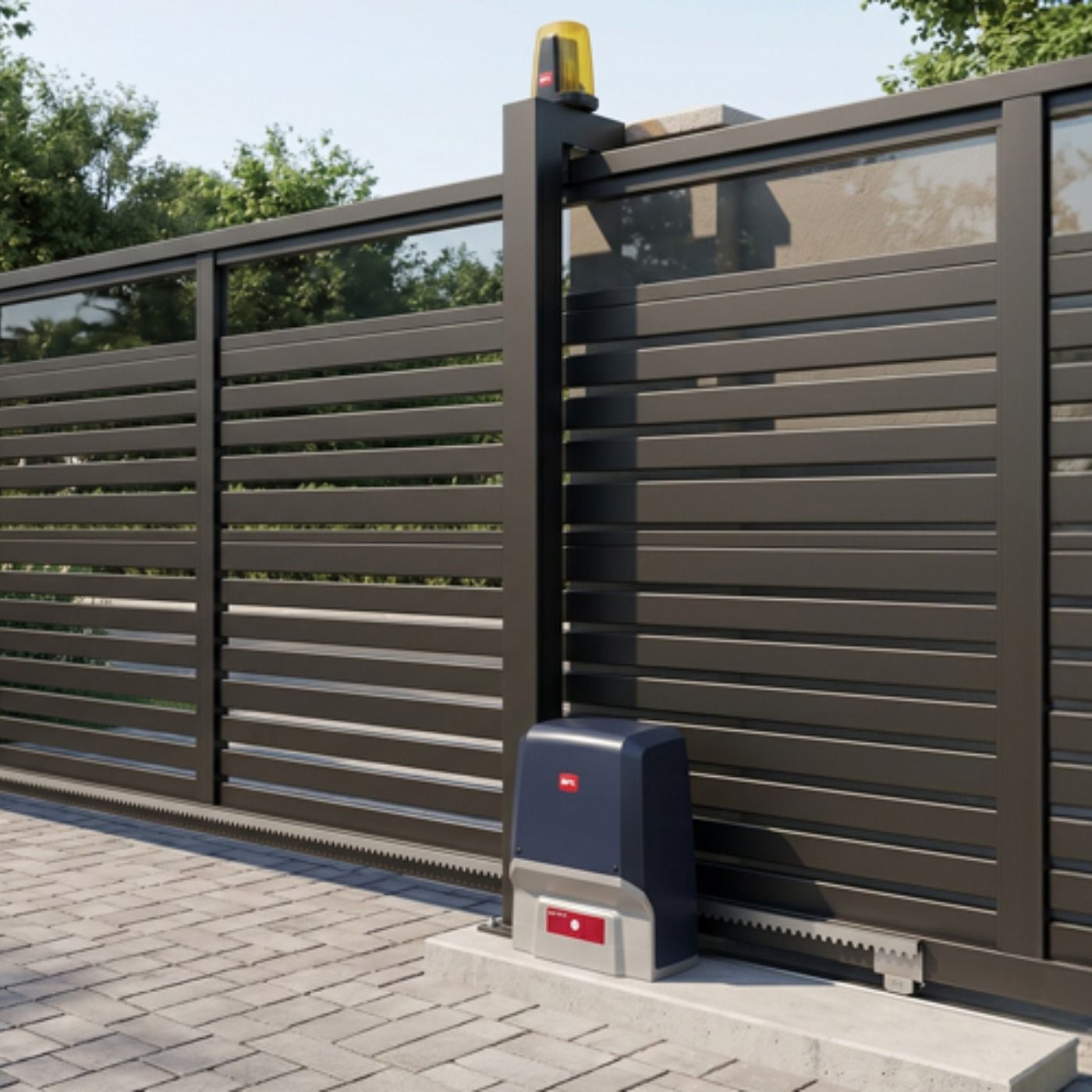 Zestaw BFT ARES ULTRA BT KIT B1000 - do bram przesuwnych o maksymalnej wadze 1000 kg