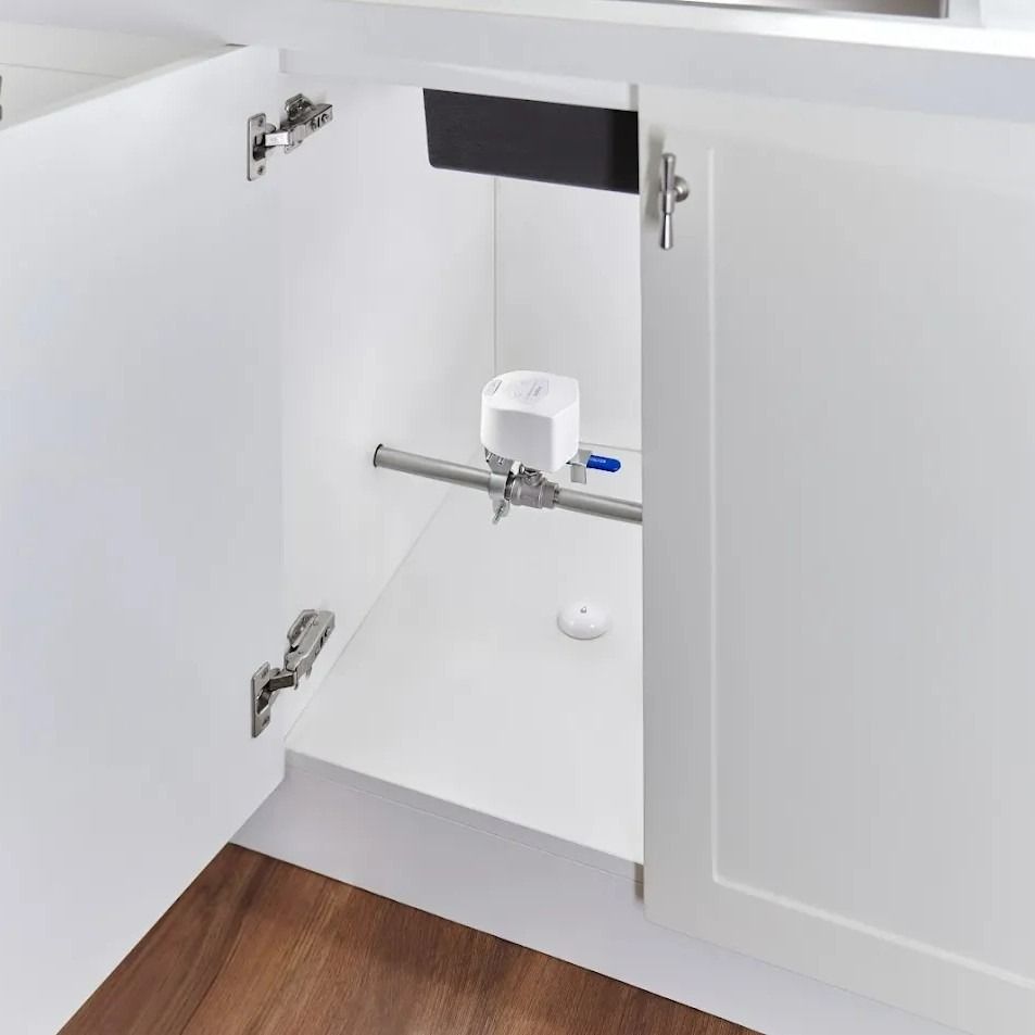 Zestaw Aqara przeciw zalaniu z centralą M2 (Valve Controller T1 + Water Leak Sensor T1 + M2 Hub)