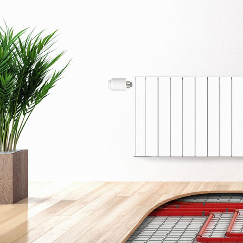 Zestaw 6 głowic termostatycznych Avatto TRV07 Zigbee 3.0 TUYA z bramką Avatto GW16-W ZigBee/Bluetooth Mesh (biała)