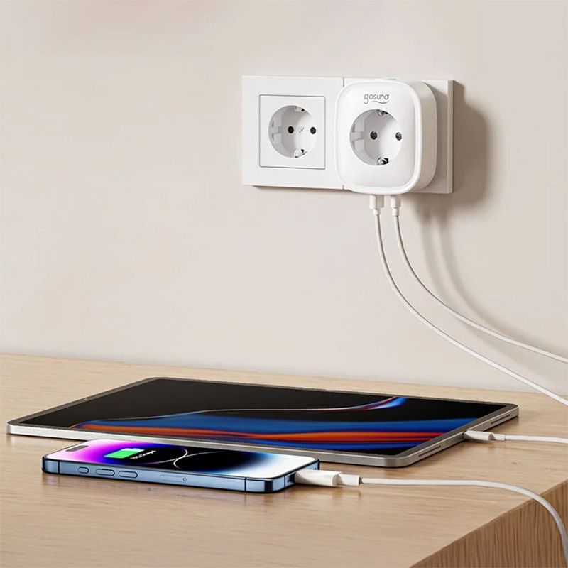 Inteligentne gniazdko Gosund SP1 WiFi – 4 sztuki, 16 A, Tuya