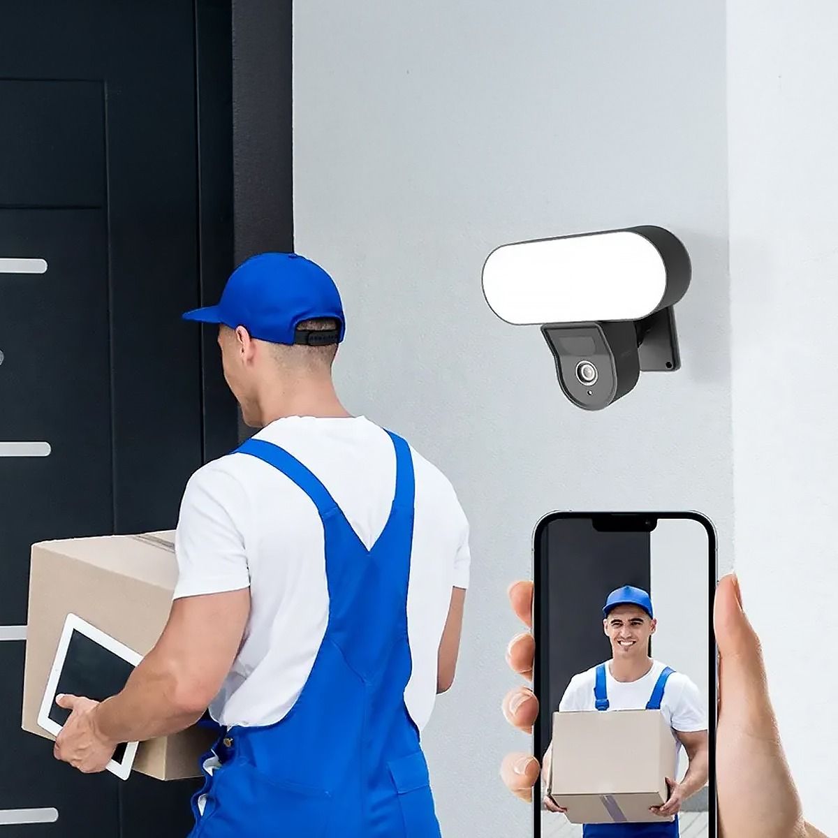 OUTLET Inteligentna kamera zewnętrzna Gosund Wi-Fi z reflektorem IPC3 Tuya