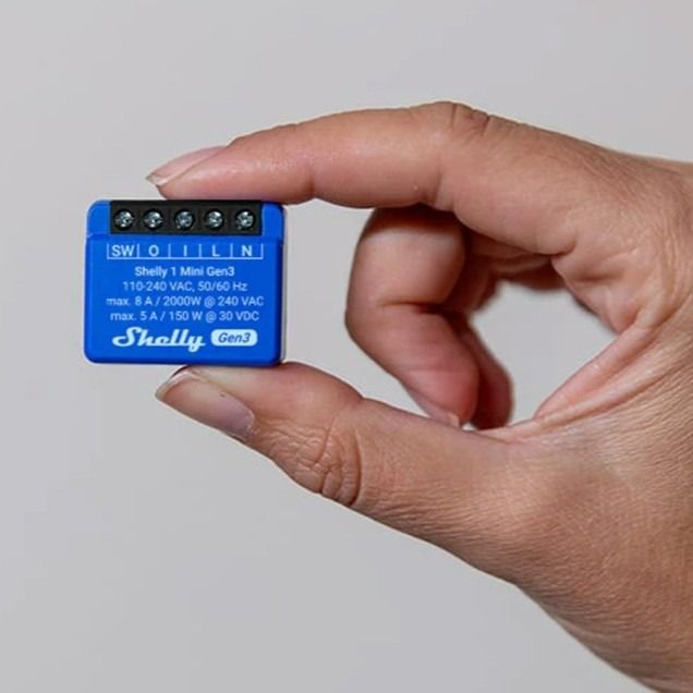 Zestaw 2 Sterowników Shelly 1 Mini Gen3 WiFi/Bluetooth