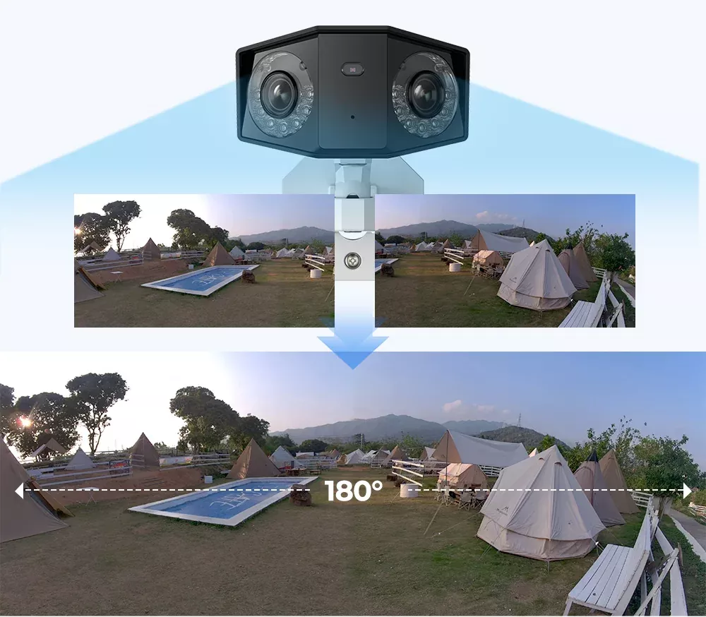 Kamera zewnętrzna Reolink DUO Series P730 z podwójnym obiektywem 8MP PoE